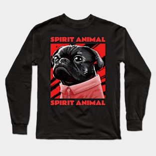 Spirit animal Pug Long Sleeve T-Shirt